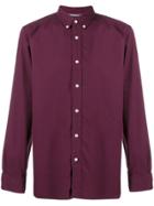 Tommy Hilfiger Logo Embroidered Shirt - Purple
