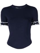 Jonathan Simkhai Ruffled Sleeve Jumper - Black