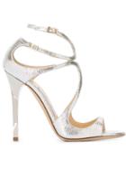 Jimmy Choo Lance Sandals, Women's, Size: 36, Nude/neutrals, Calf Leather/leather