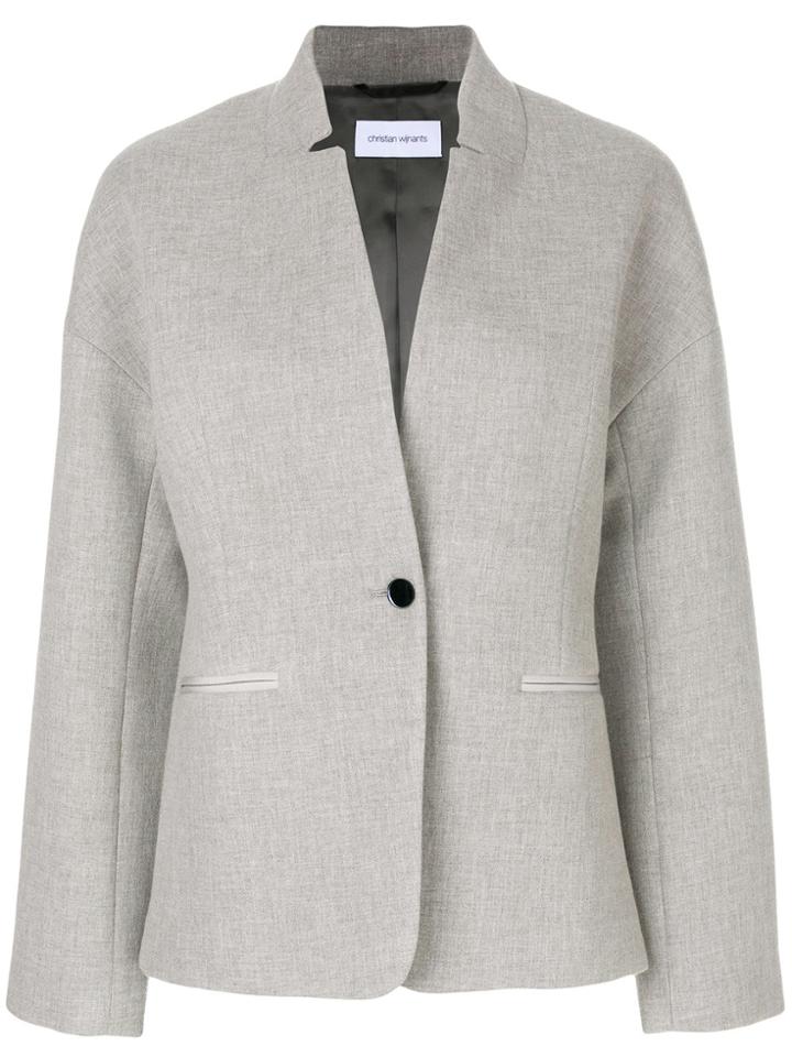 Christian Wijnants Oversized Blazer Jacket - Grey
