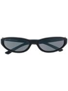 Balenciaga Eyewear Oval Sunglasses - Black