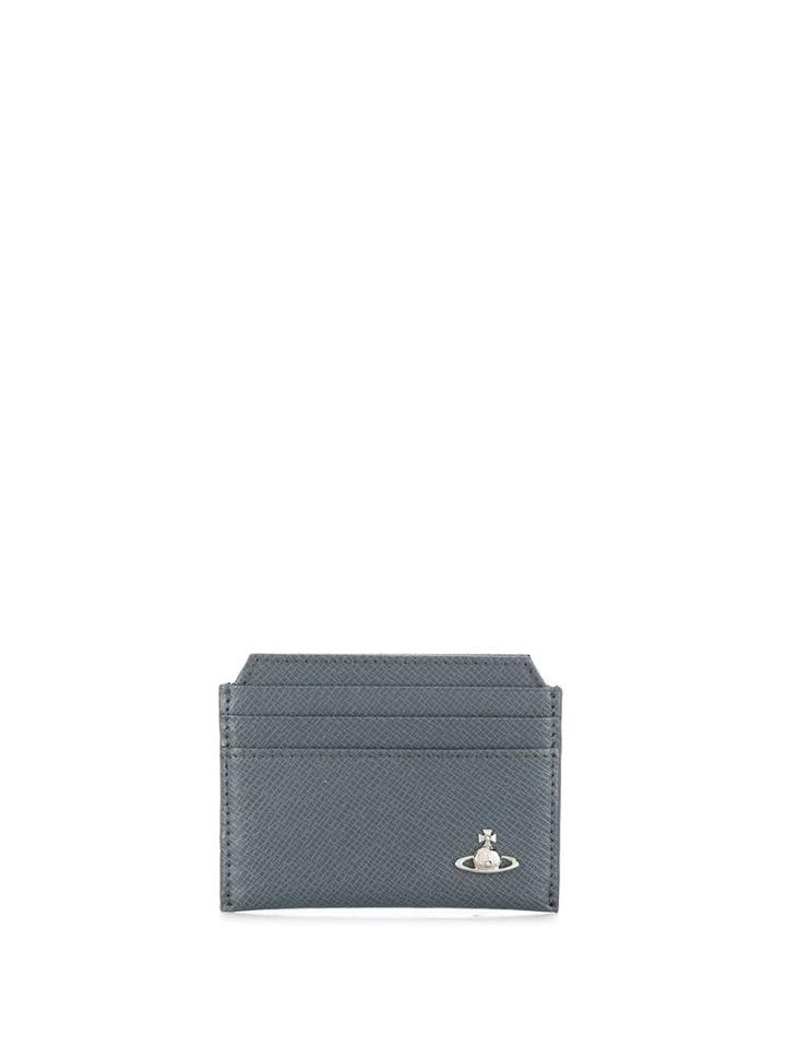 Vivienne Westwood Orb Plaque Cardholder - Grey