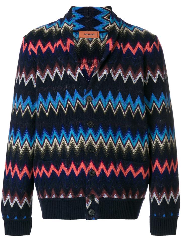 Missoni Zig-zag Embroidered Cardigan - Multicolour
