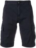 Cp Company Lens Detail Cargo Shorts - Blue