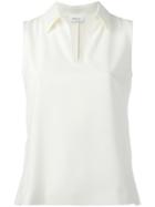 Akris Punto Classic Collar Tank Top - Nude & Neutrals