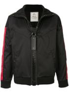 Maison Mihara Yasuhiro Side Stripe Bomber Jacket - Black