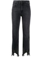 3x1 Cropped Denim Jeans - Grey