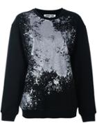 Mcq Alexander Mcqueen Metallic Effect Sweatshirt, Women's, Size: Large, Black, Cotton
