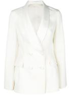 Ermanno Scervino Double Breasted Jacket - White