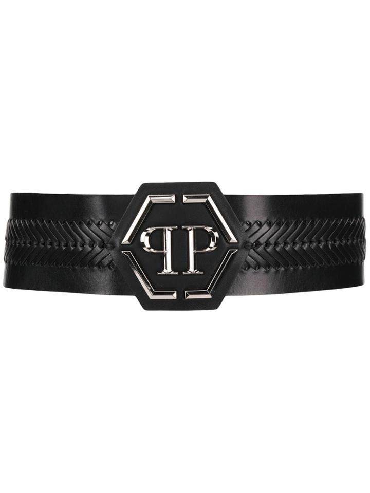 Philipp Plein Original Buckle Belt - Black