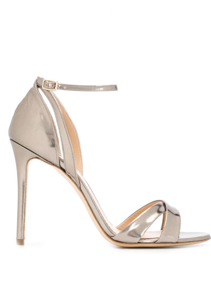 The Seller Cut-out Detail Sandals - Gold