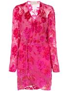 Fleur Du Mal Floral Wrap Dress - Pink