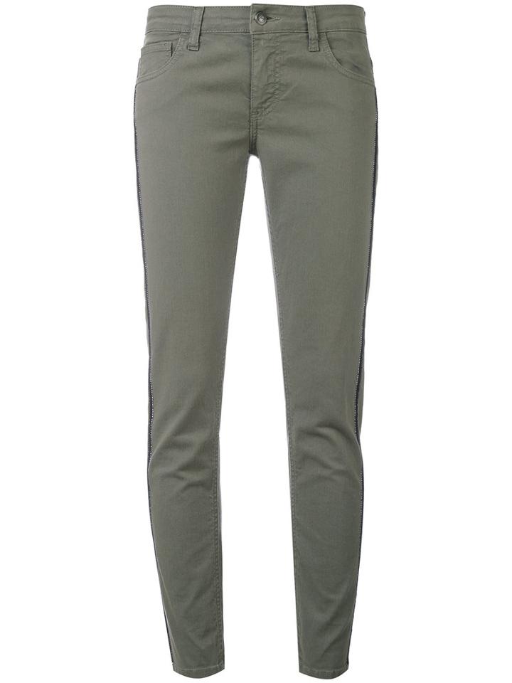 Fay - Skinny Trousers - Women - Cotton/polyester/spandex/elastane - 29, Green, Cotton/polyester/spandex/elastane