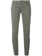 Fay - Skinny Trousers - Women - Cotton/polyester/spandex/elastane - 29, Green, Cotton/polyester/spandex/elastane