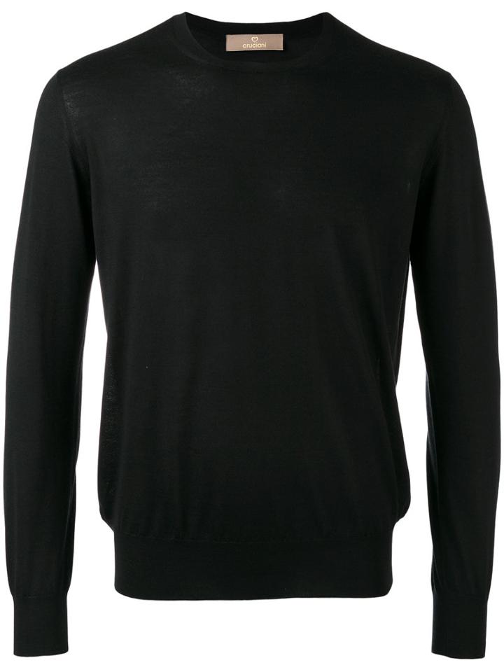 Cruciani - Crew Neck Sweater - Men - Cashmere - 54, Blue, Cashmere