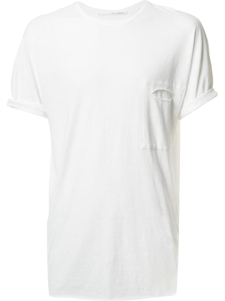Isabel Benenato Patch Detail T-shirt, Men's, Size: Xl, White, Cotton