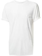 Isabel Benenato Patch Detail T-shirt, Men's, Size: Xl, White, Cotton