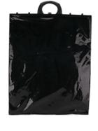 Mm6 Maison Margiela Patent Tote Bag - Black