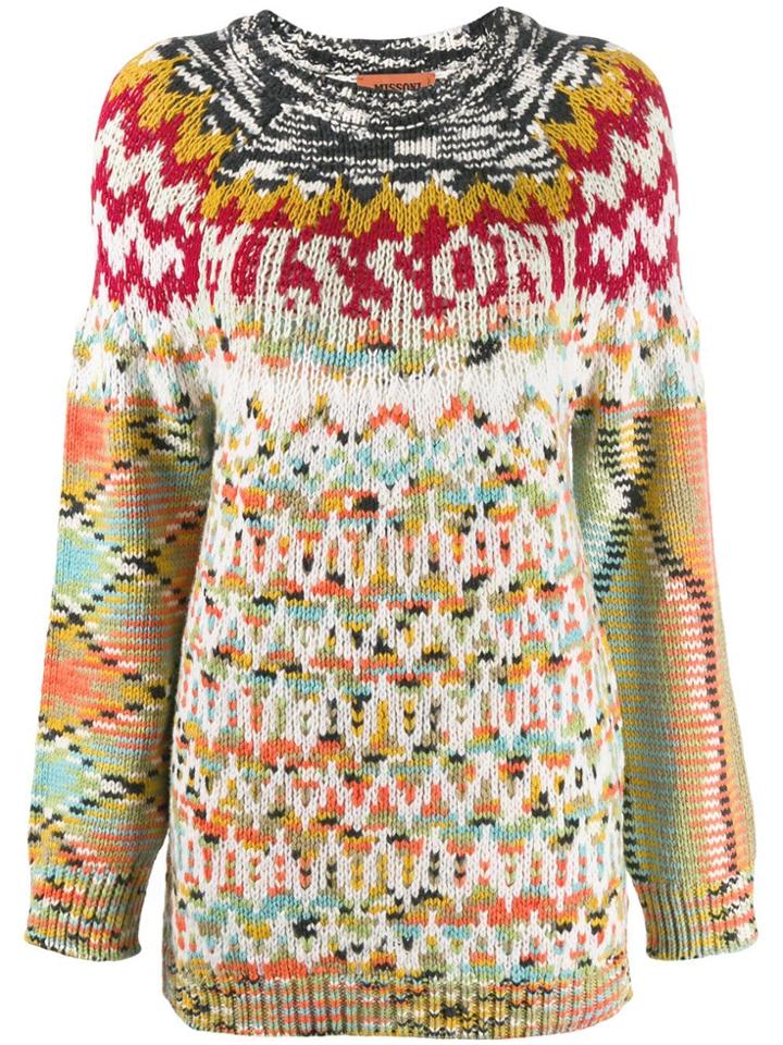 Missoni Patterned Knit Jumper - Neutrals