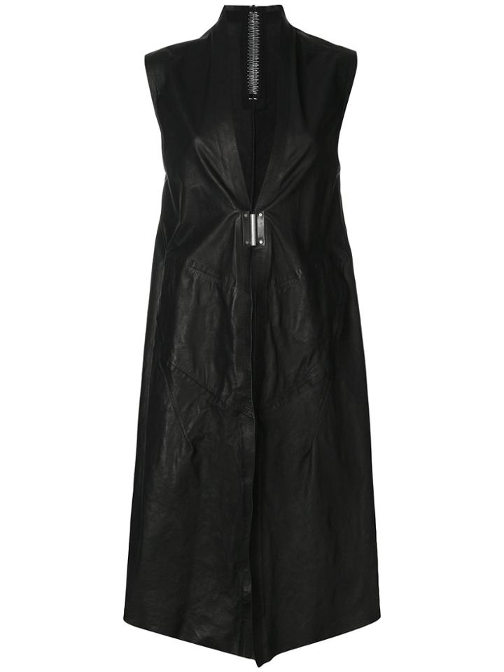 Isaac Sellam Experience Sleeveless Leather Jacket - Black