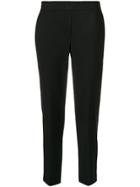 Theory Cropped Tapered Trousers - Black