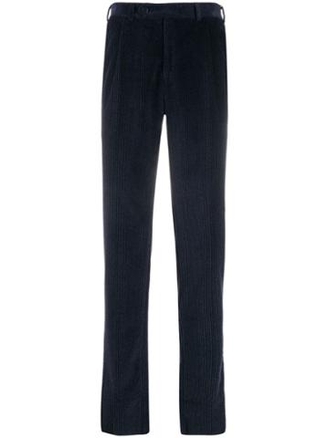 Canali Cotton Corduroy Chinos - Blue