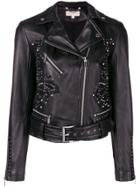 Michael Michael Kors Studded Biker Jacket - Black