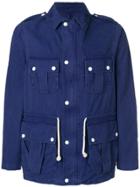 Maison Kitsuné Point-collar Field Jacket - Blue