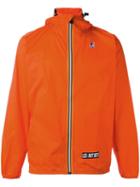 K-way K-way X Les (art)ists Printed Anorak Jacket, Men's, Size: Medium, Yellow/orange, Polyamide