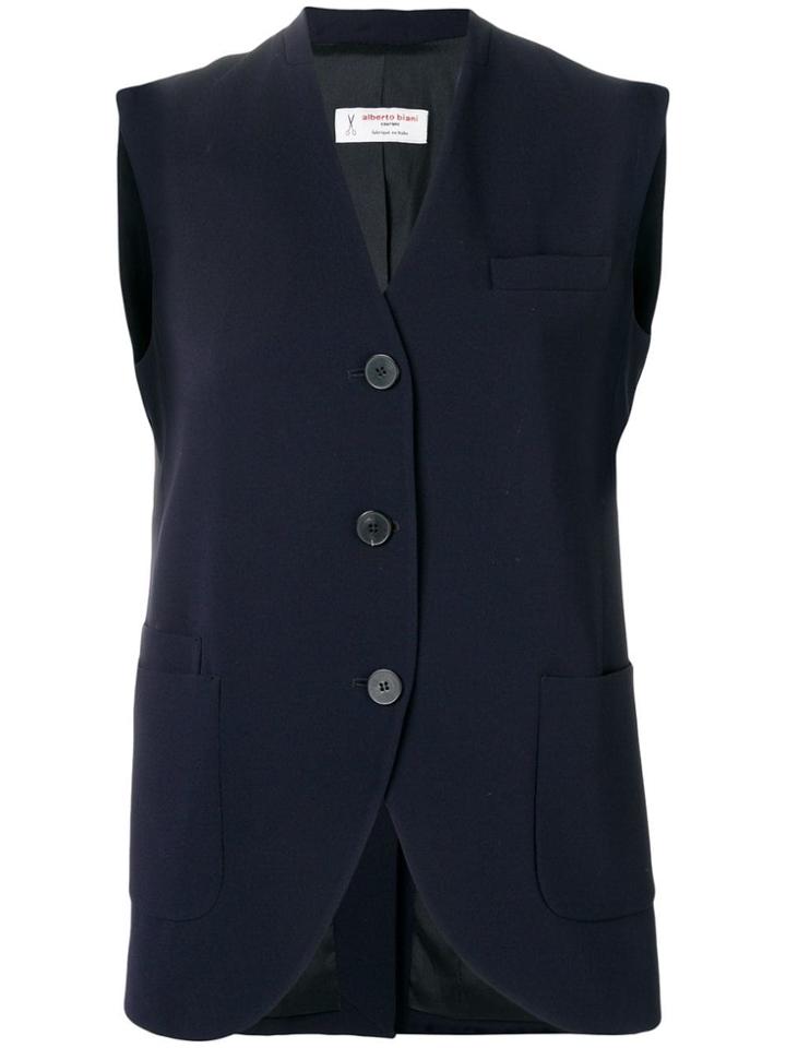 Alberto Biani Slim-fit Waistcoat - Blue