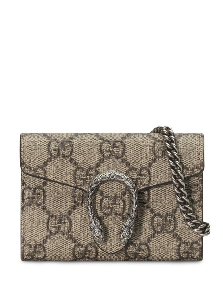 Gucci Dionysus Supreme Card Case - Grey