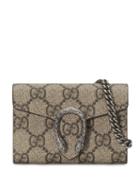 Gucci Dionysus Supreme Card Case - Grey