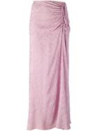 Jean Louis Scherrer Vintage Draped Drawstring Skirt, Women's, Size: 38, Pink/purple