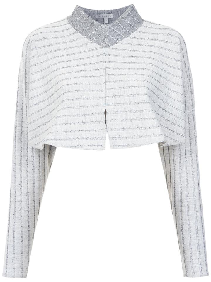 Alcaçuz Calixto Cropped Blouse - Grey