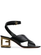 Givenchy Gg Heel Sandals - Black