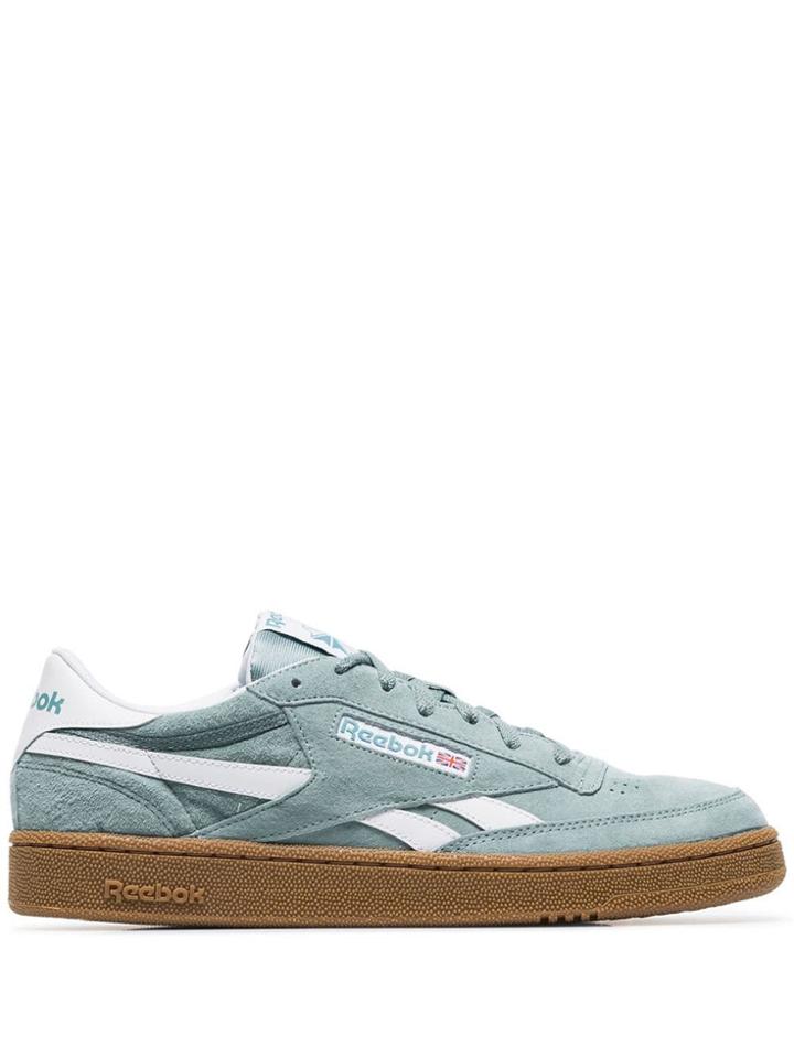 Reebok Aqua Blue Revenge Suede Low-top Sneakers
