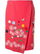 Vivetta Berenice Skirt, Women's, Size: 40, Red, Cotton