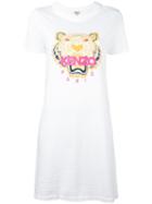 Kenzo 'tiger' T-shirt Dress, Women's, Size: Medium, White, Cotton