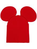 Comme Des Garçons Shirt Boys Mouse Ears Beanie Hat - Red