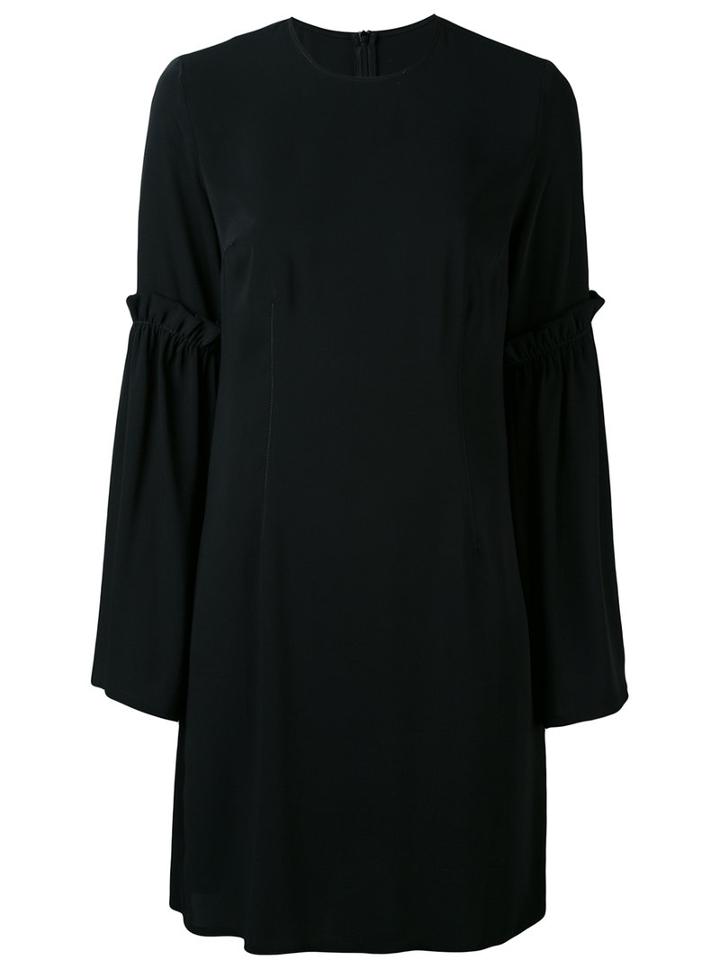 Mm6 Maison Margiela - Flared Sleeves Dress - Women - Polyester - 40, Black, Polyester