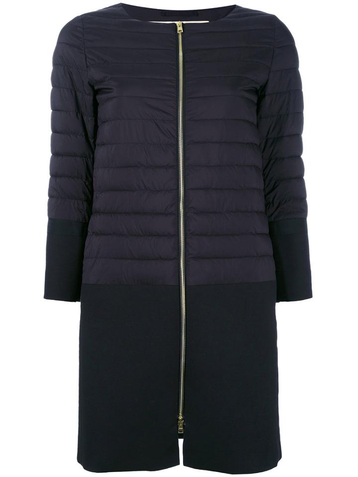Herno Padded Coat, Women's, Size: 44, Black, Cotton/polyamide/polyurethane/polyester
