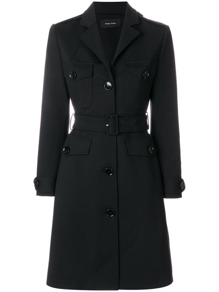 Simone Rocha Fitted Single-breasted Coat - Black