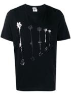 Saint Laurent Palm Print T-shirt - Black