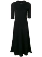 Proenza Schouler Staggered Rib Dress - Black