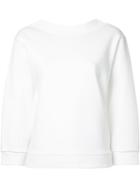 En Route Crew Neck Sweatshirt, White, Cotton