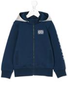 Tommy Hilfiger Junior - Embroidered Hoodie With Contrast Hood - Kids - Polyamide/polyurethane - 12 Yrs, Blue