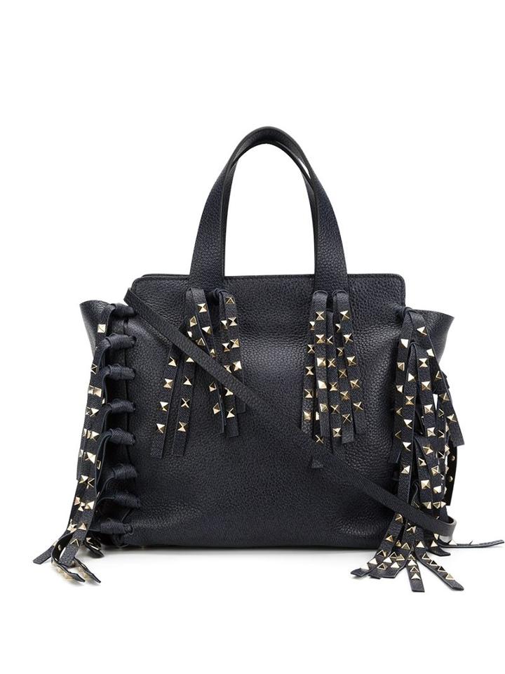 Valentino 'rockstud' Fringed Tote