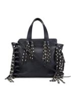 Valentino 'rockstud' Fringed Tote