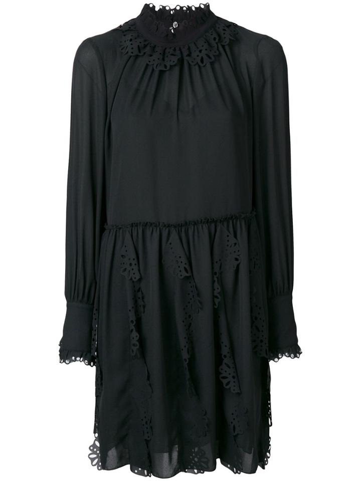 See By Chloé Laser-cut Detail Dress - Black
