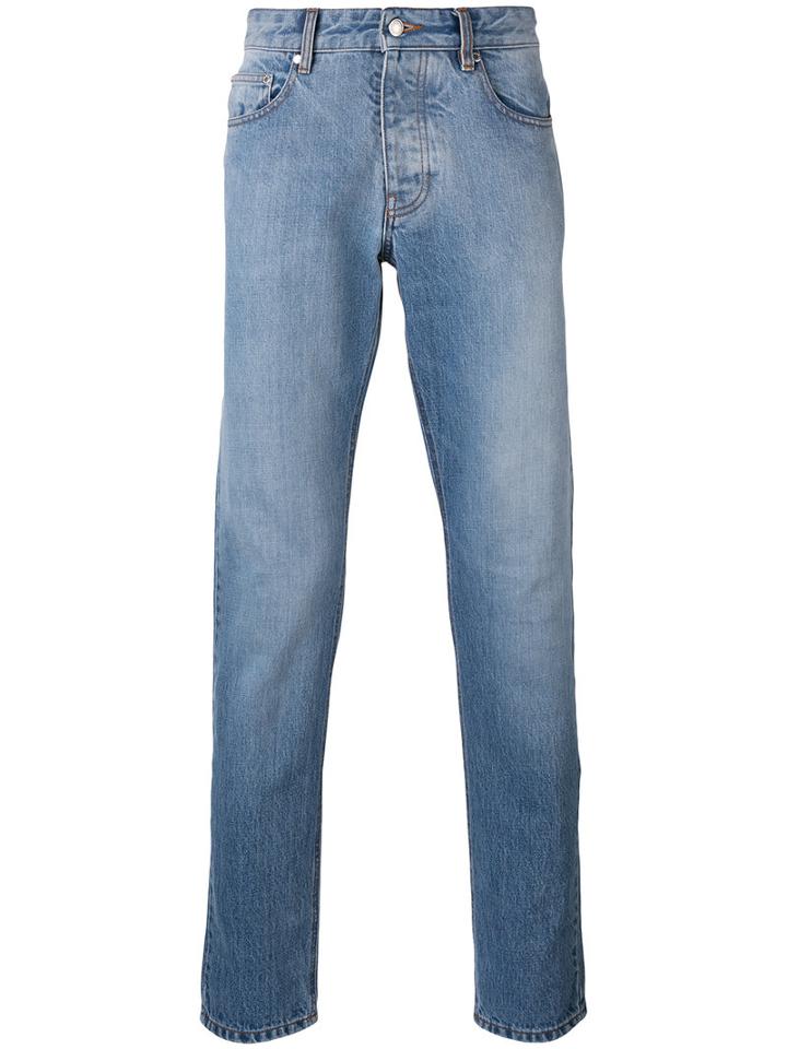 Ami Alexandre Mattiussi - Ami Fit 5 Pocket Jeans - Men - Cotton - 35, Blue, Cotton